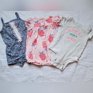 Carter's Baby Romper and Onesie Set